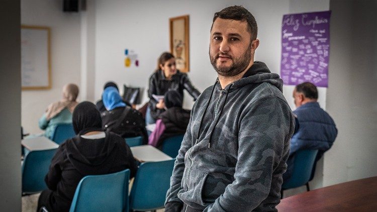 Omar Layadi's three-year-old son has no nationality. Born in Ceuta to parents without legal documentation, he lacks legal recognition. (Giovanni Culmone/GSF)