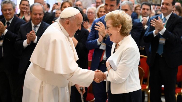 Pope Francis meets participants in the International Convention organized by the Centesimus Annus Pro Pontifice Vatican Foundation