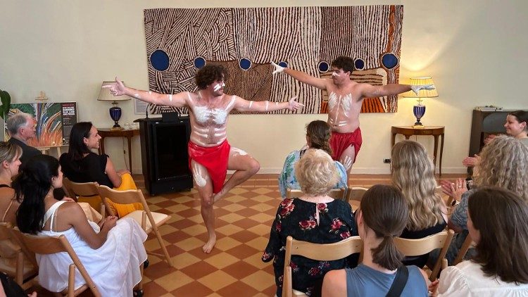 The couple performs a traditional Wakka Wakka dance