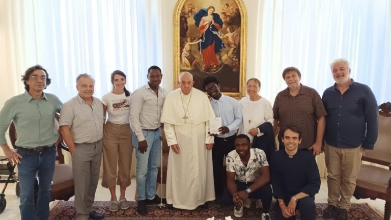 Migrants meet with Pope: He is like a father for all of us