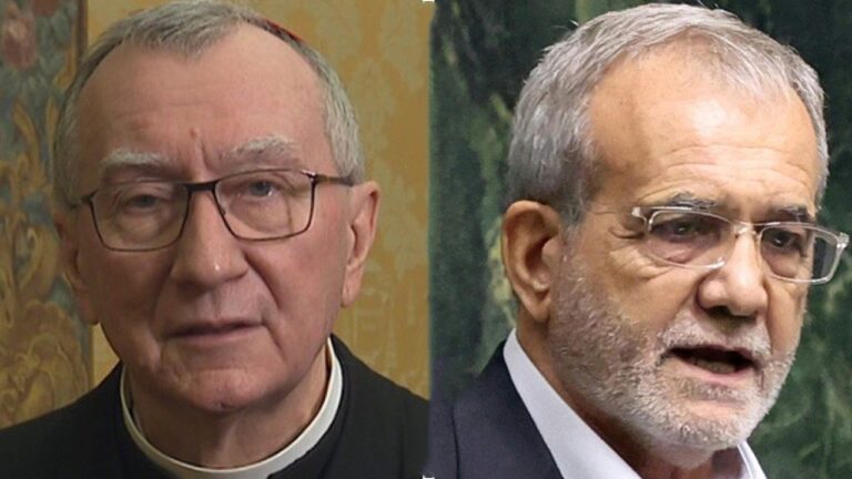 Cardinal Parolin and President Pezeshkian of Iran speak by phone