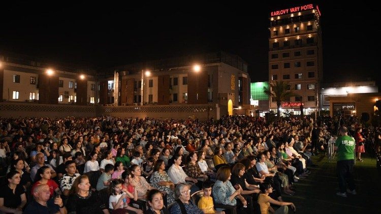 Participants in the celebrations of the Holy Cross Feast in Erbil