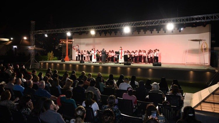 A moment during the celebrations in Erbil for the feast of the Holy Cross