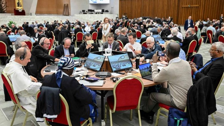 The Synod taking place in the Paul VI Hall