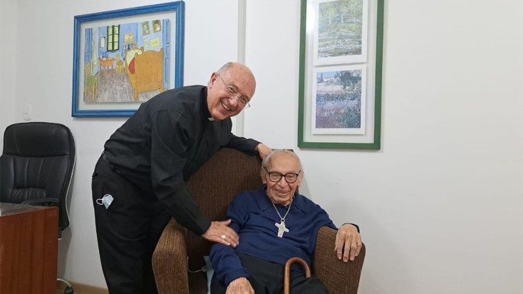 Father Father Gustavo Gutiérrez a few months before his death