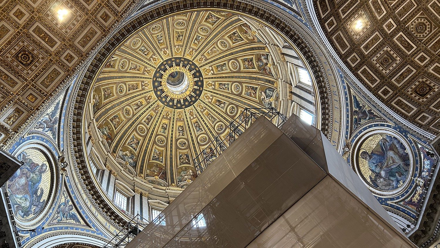 The Baldacchino and the Altar of the Chair of St. Peter's Basilica